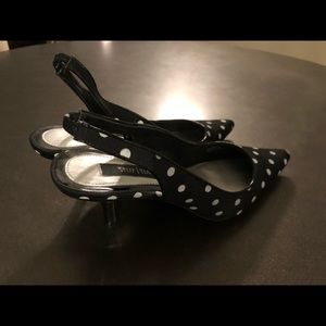 White House Black Market Polka Dot Heels
